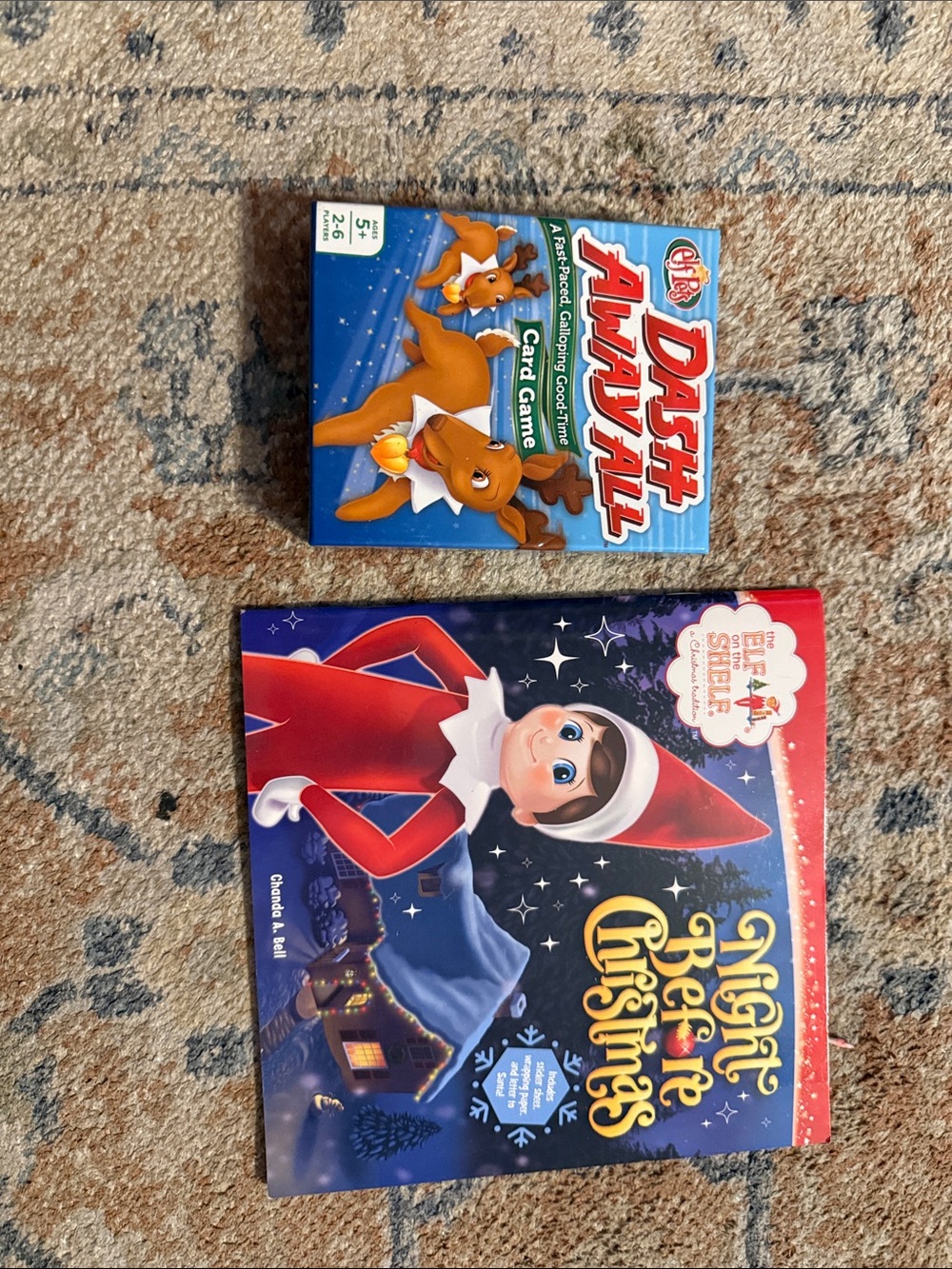 Night Before Christmas Book & Dash Away All Game - Red & Blue